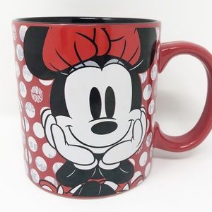 Disney Minnie Mouse Ceramic Mug 20 oz Red EUC